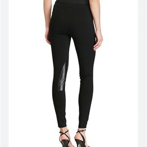 Polo Ralph lauren leather patch leggings size small